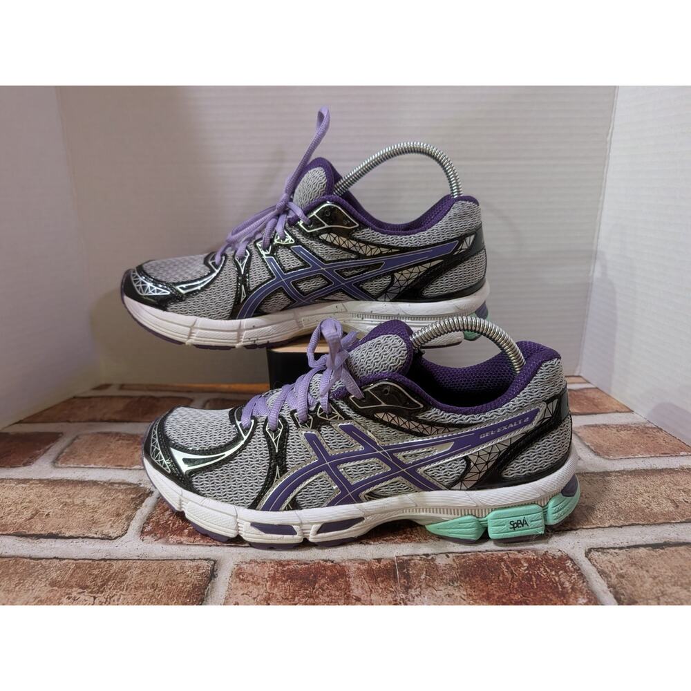 ASICS GEL-Exalte 2 Women's Running Shoes Size 10 US Gray Purple T4B6N Pre-owned - Picture 5 of 9